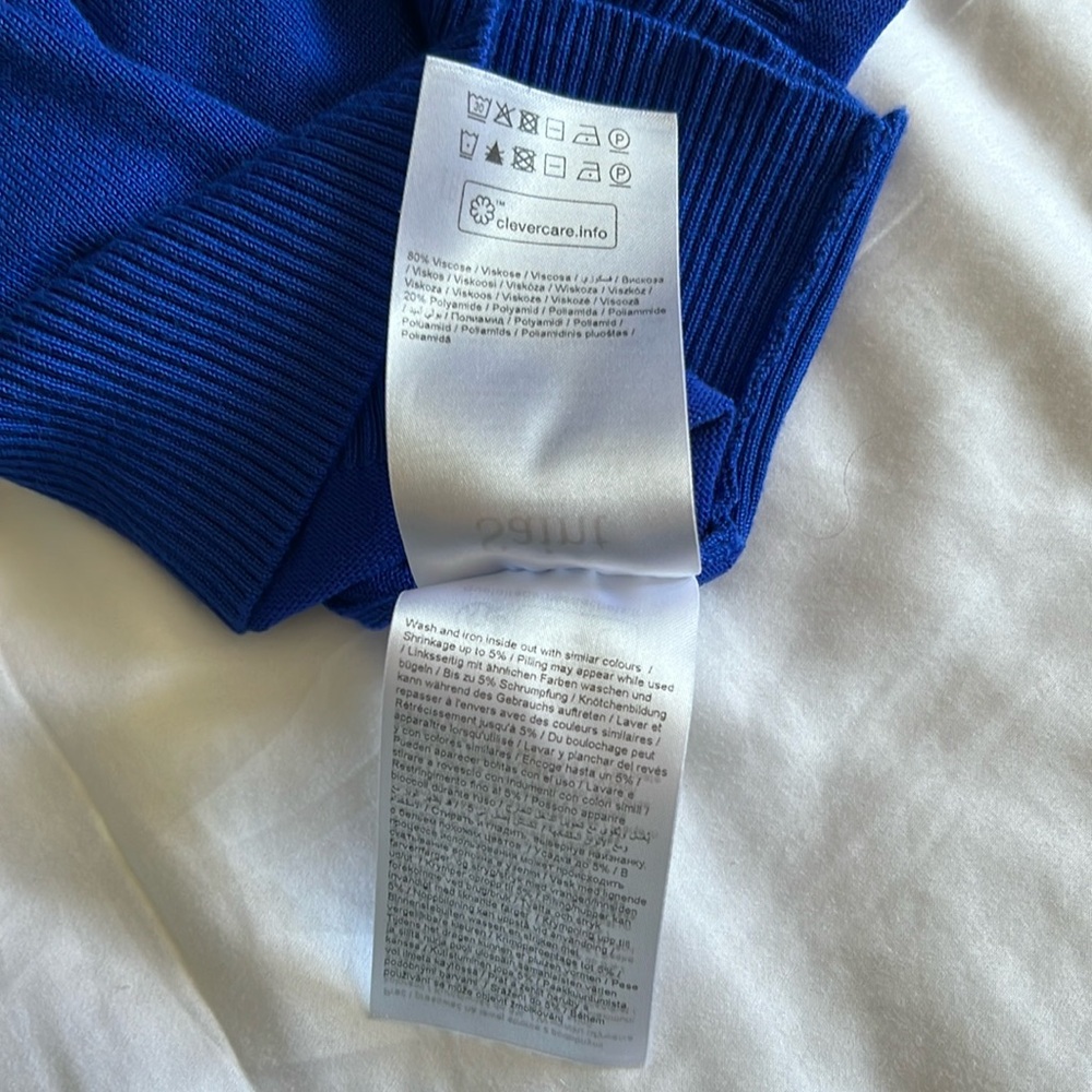 Women's Crewneck Sweater in Royal Blue - Picture 10 of 10